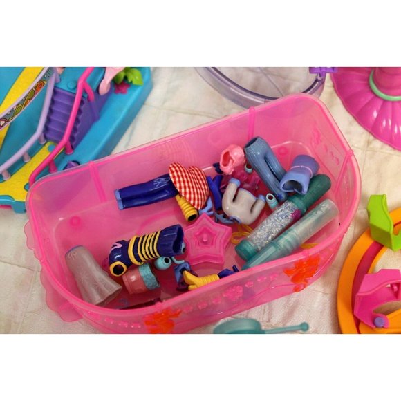 5 Lb Lot Of Mixed Polly Pocket Incomplete Playset Parts & Accessories No Dolls - Picture 6 of 9